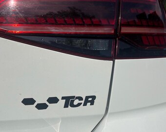 TCR tailgate sticker lettering logo VW GTI Tuning Decal Volkswagen car vehicle
