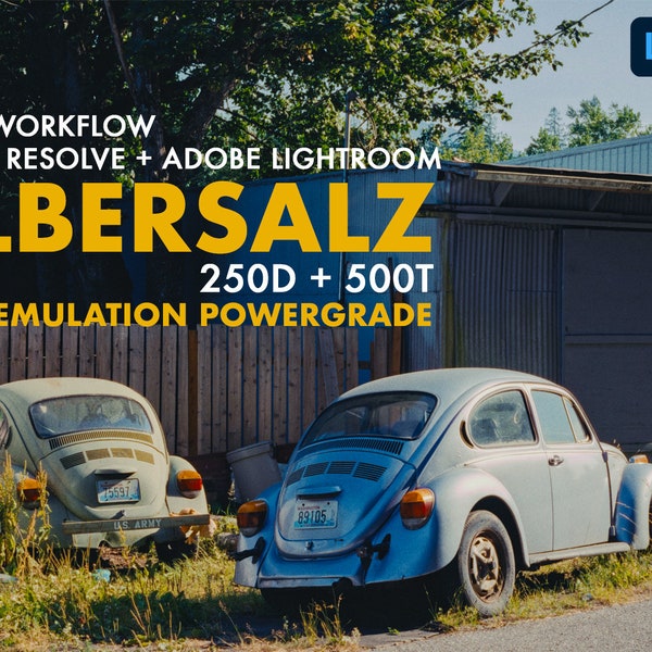 Silbersalz Film Emulation. Color Grading Powergrade + Preset for Davinci Resolve and Adobe Lightroom. Most accurate Analog Preset