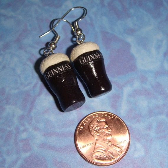 Items similar to Pint of Beer Earrings on Etsy