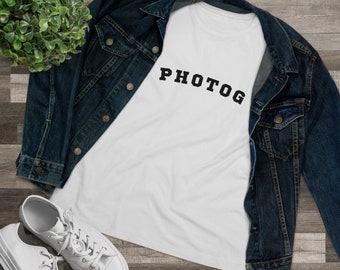 Photog Women's Shirt, Photographer Shirt, Grey Photographer Shirt, Photographer Gift, Photography Shirt, Photographer Gifts