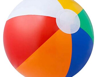 16 inch Colorful Beach Ball: Fun for Sunny Days - Beach Toy, Pool Party Decor, Outdoor Games, summertime.