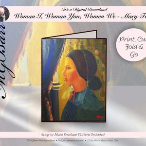 Basteln | Kunst-Hinweis-Karte | Digitaler Download | Druckbar | Sofortdownload | Starter-Nachricht & Umschlag | Pastell | WIWYWW-Mary Todd | MGBarr