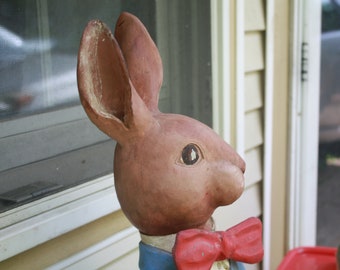 A large  rabbit, folk art style