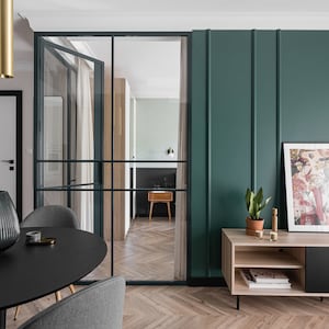 BRANDSÄKER DÖRR, ståldörr, glasståldörr, specialdesignad dörr, specialstorlek, smal karm, svarta ståldörrar