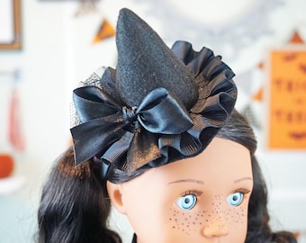 Halloween Witch Hat Headband Fascinator for AG dolls 18 inch dolls