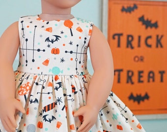 Classic Vintage Style Halloween Sweets Dress for 18" Doll AG Doll