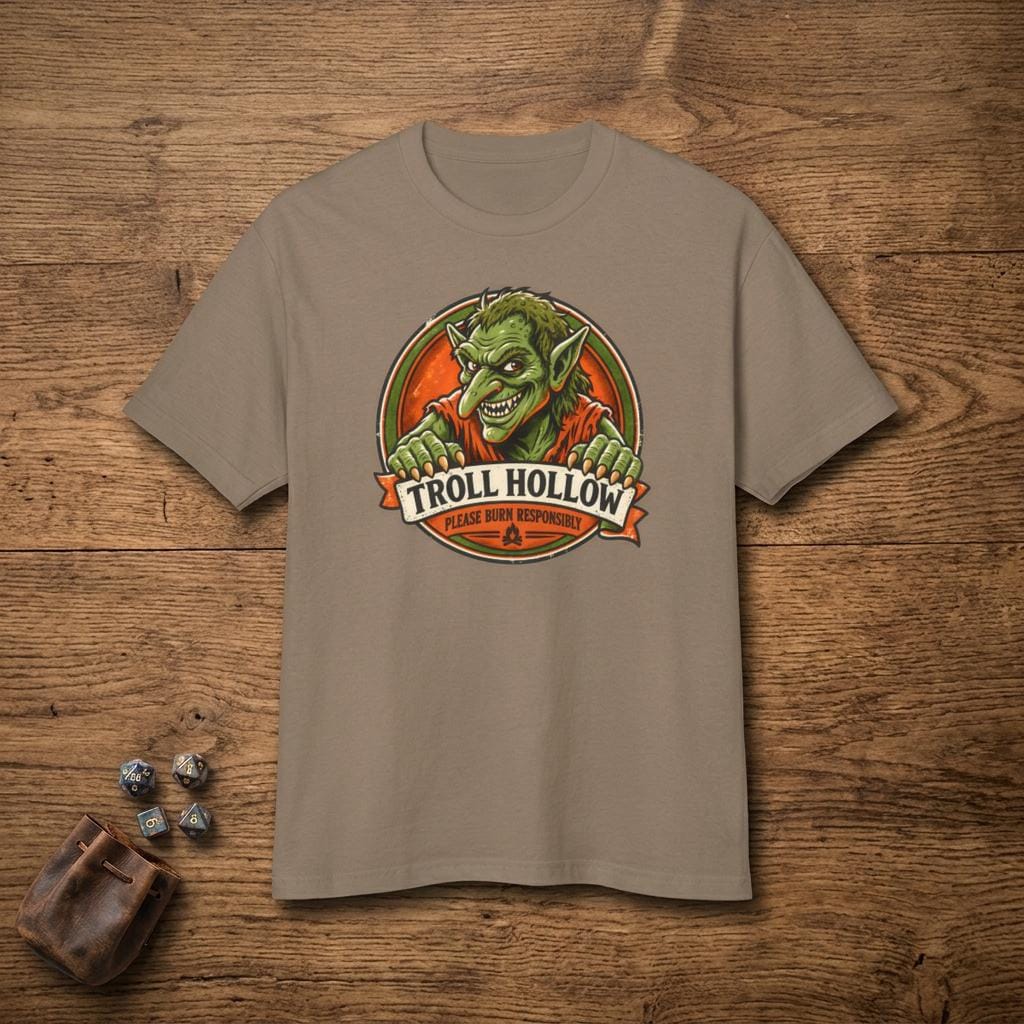 その他 TROLL MONSTER TEE Troll Shirt, Tabletop RPG Monster Tee – D&D t-shirt for the DM