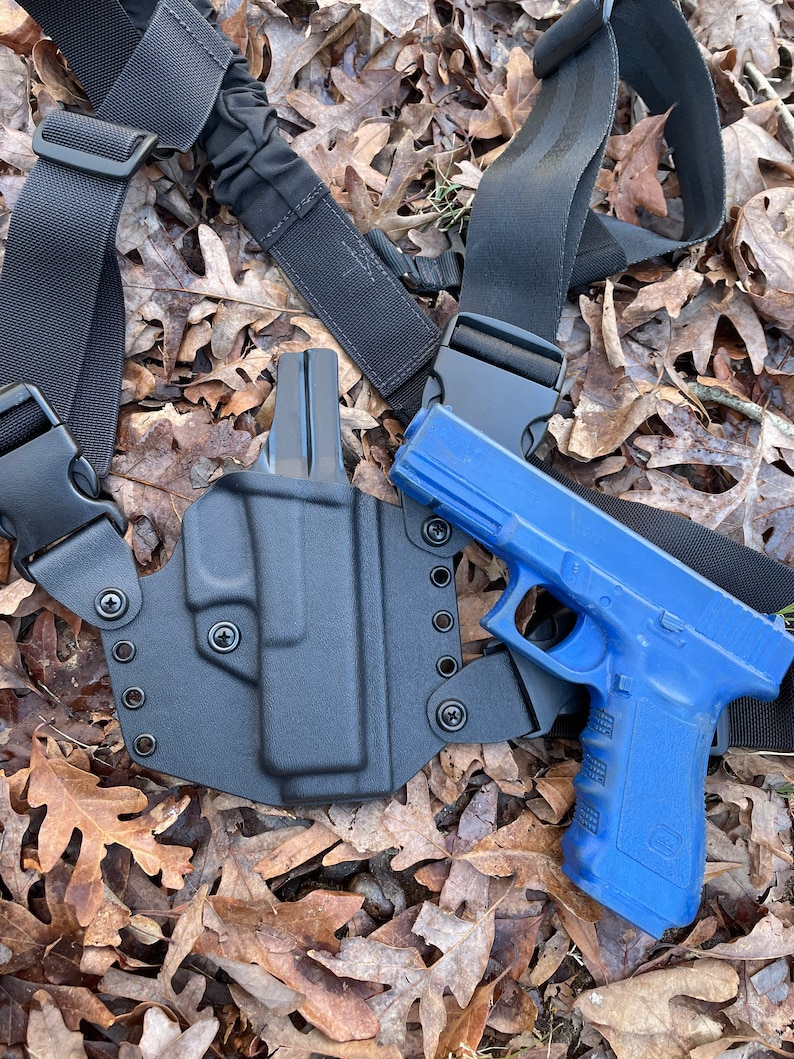Glock 20 21 Kydex Chest Holster Color Black Etsy