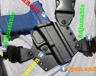 Glock 20 21 Kydex Chest Holster  Color Black