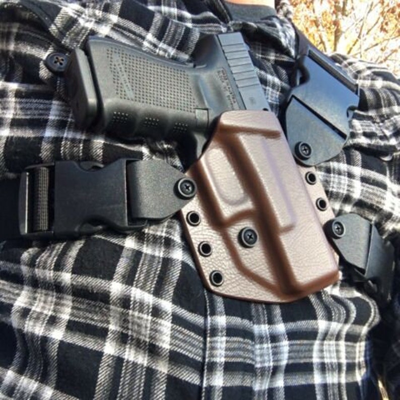 Beretta 92fs M9 Kydex Chest Holster Color Black Etsy