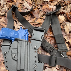 Glock 48 MOS compatible Kydex Chest Holster  Color Black