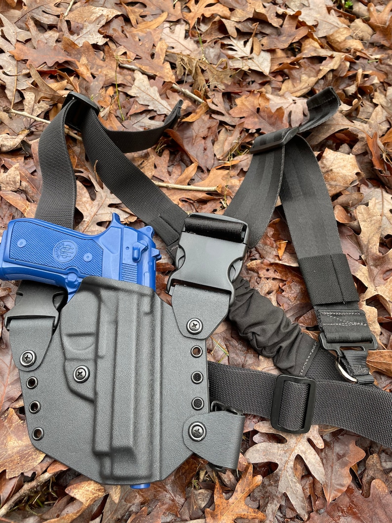 Beretta 92fs M9 Kydex Chest Holster Color Black Etsy Australia