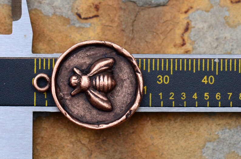 Antique Copper Bee Charm 24x20mm Nunn Designs Pick from Drop Down Menu image 4