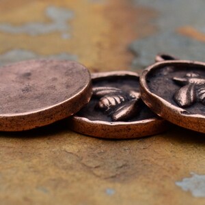 Antique Copper Bee Charm 24x20mm Nunn Designs Pick from Drop Down Menu image 3