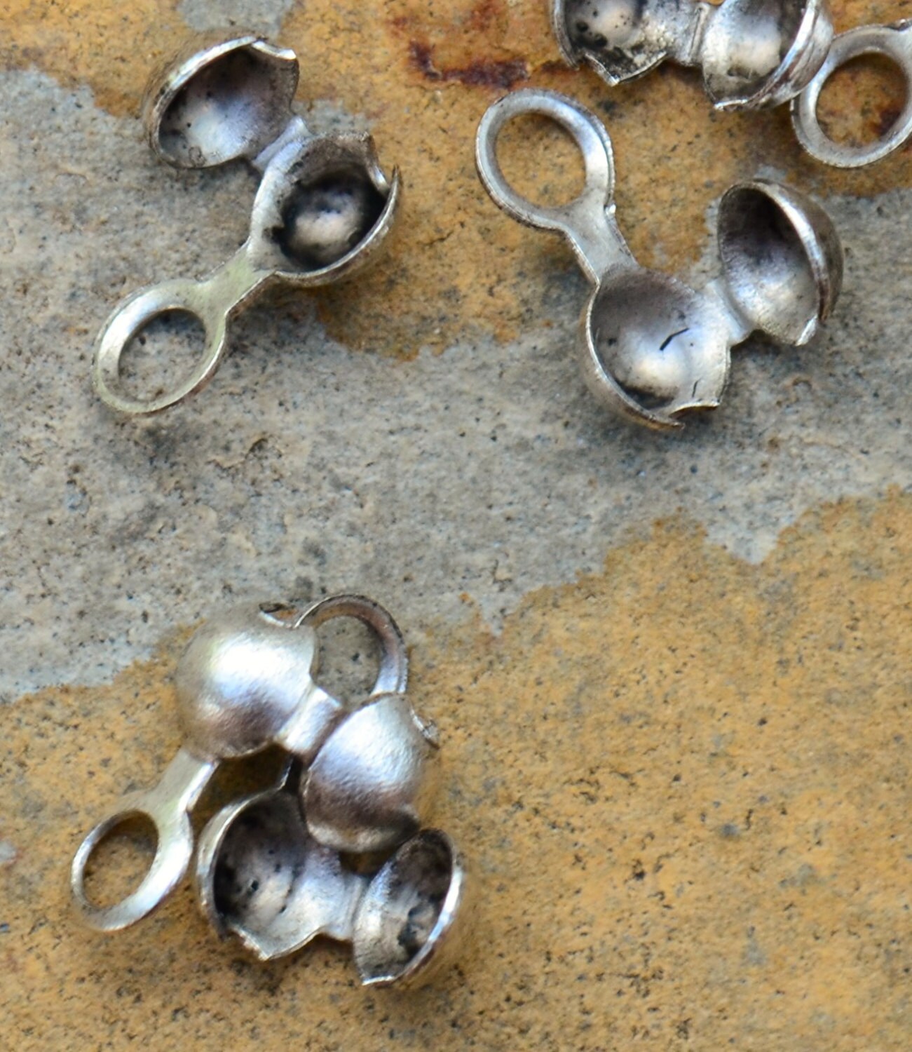 Antique Silver Ball Chain Crimp Connectors Nunn Designs Pick Etsy