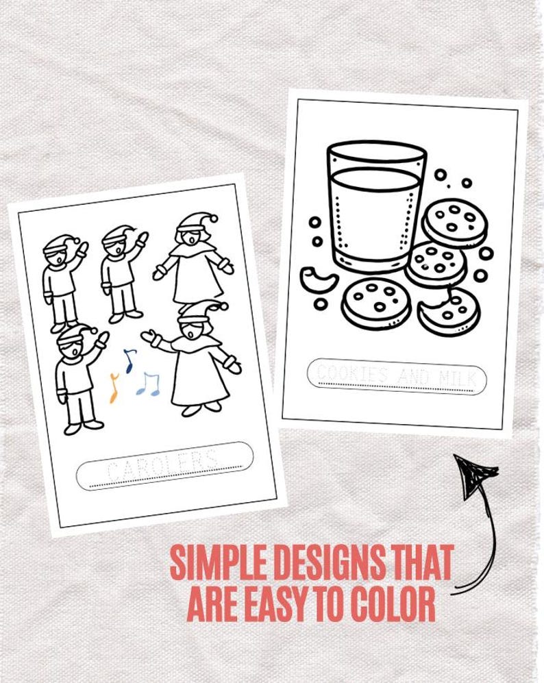 Christmas Printable Coloring Pages for Kids, Toddlers, Preschoolers ...