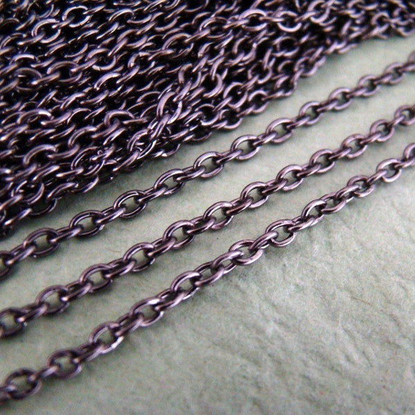 20 Feet Gunmetal Twisted Link Chains LN201