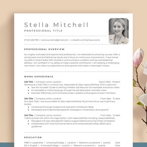 Stylish minimalist resume bundle: Easy-to-edit Word template, Mac Pages template, and Google Doc template with everything you need included