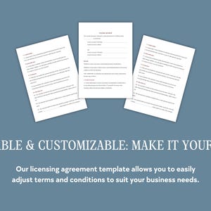 Editable Licensing Agreement Contract | Business Contract Template for ...