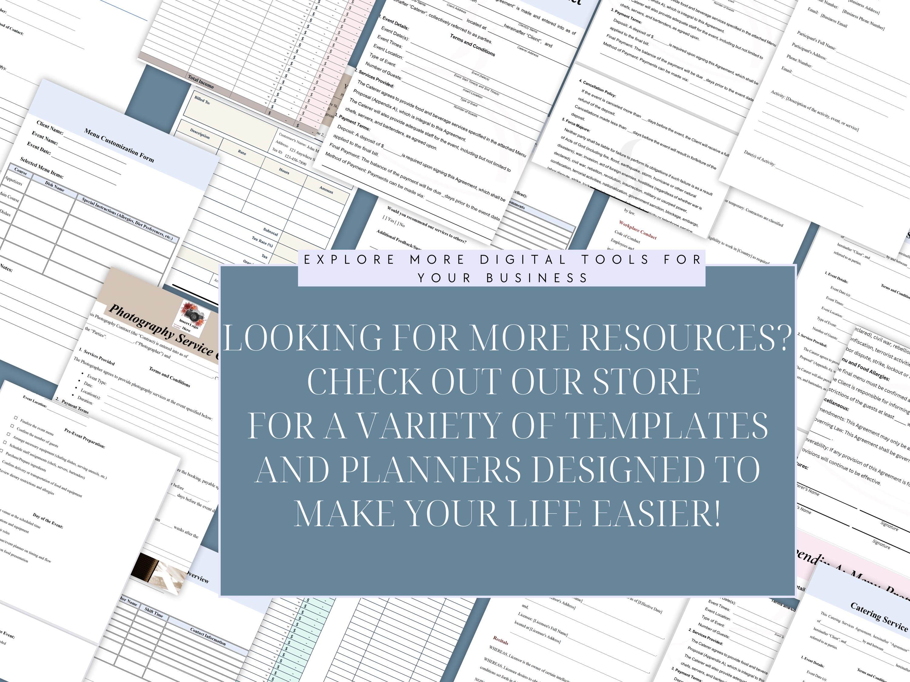 Event Liability Form Customizable Release of Liability Form | Waiver for Events and ...
