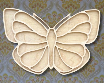 Sharra's Shapes Flower Butterfly Mosaic Frame | Wood Substrate