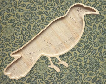 Crow Mosaic Frame | Wood Substrate, DIY Mosaics, Mosaic Supplies by Sharra Frank Mosaics