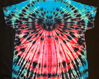 Custom handmade “Red/Blue” Wig Wag Tie Dye Men’s 3X-Large T-Shirt