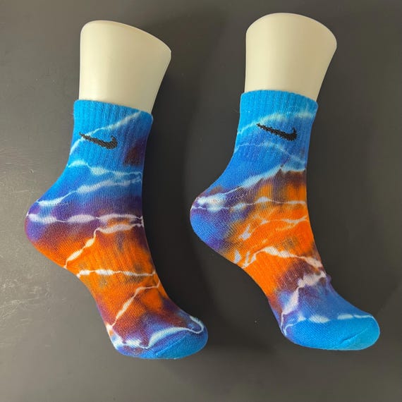 purple and orange nike socks