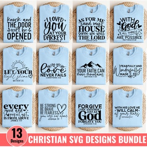 Christliches Bundle SVG, Gott svg, Jesus svg, Bibel-Vers-Bundle, religiöses SVG, gesegnetes svg, Schrift-Bundle, religiöses svg, Glaubens svg