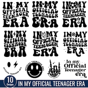 In meinem offiziellen Teenager Era SVG Bundle, Teenager svg, Teenager Era svg Png, Geburtstagskind svg, Teenager Era svg, digitaler Download