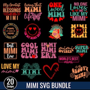 Mimi Svg Bundle, Blessed Mimi Svg, mimi heart svg, Blessed Mimi Svg,Mimi shirt SVG bundle, mimi svg, mimi quotes svg, Best Mimi Ever Svg
