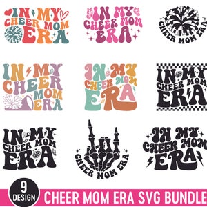 In My Cheer Mom Era SVG Bundle, Cheer Mom Svg, Cheer Mama svg png,Cheer Mom Life,Cheer Squad, Cheer Shirt, Cheerleading Svg,Digital Download