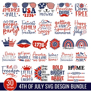Pacchetto SVG del 4 luglio, SVG del 4 luglio, SVG del 4 luglio, SVG del giorno dell'indipendenza, SVG patriottico, America Png, Bandiera americana Png, Bandiera USA SVG