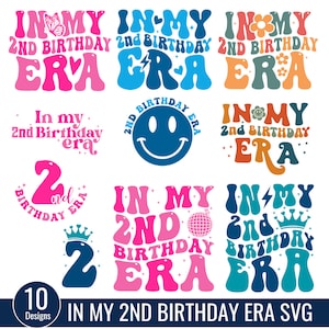 In mijn 2e verjaardag tijdperk SVG PNG, verjaardag tijdperk svg, meisje 2e verjaardag tijdperk, 2e verjaardag tijdperk, Swiftie verjaardagsshirt, verjaardag meisje Svg