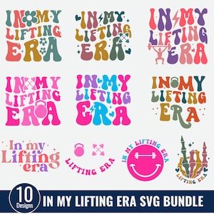Nella mia era di sollevamento pesi Svg Png, Allenamenti Svg, Fitness Svg, Mamma fitness, Fitness per donne, Retro Groovy Wavy, Mamma muscolosa Png, Allenamento Svg