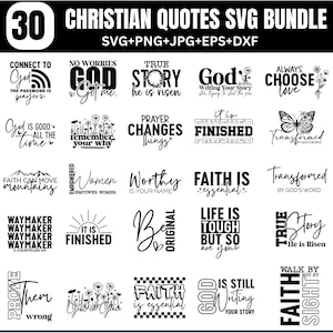 Christliches Ostern SVG-Bundle, Schrift, Motivationszitate SVG, Bibel-Vers-Svg, Jesus-Svg, Gott-Svg, Glaube-Svg, Christliche Zitate-Svg