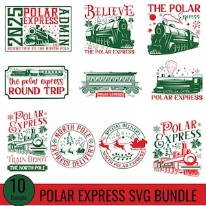 Polar Express PNG bundle, All Aboard Polar Express Png, Believe North Pole Train Png, Christmas Train, Merry Christmas Digital Download