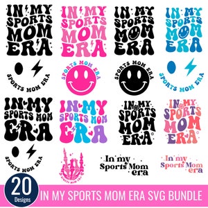 Paquete SVG de In My Sports Mom Era, Sports Mom Svg, Camiseta de Sports Mom, Sports Mom Era Svg, Sports Mom Png, Sports Svg, Game Day, Descarga digital