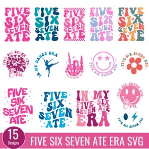 In My Cheer Era SVG PNG, vijf zes zeven aten Cheer Svg, Cheer Png, Cheer Era Svg, Cheer Shirt Svg, Cheer Mom tijdperk Svg, Cheerleader Svg