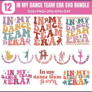 Bundle SVG dans mon équipe de danse époque, équipe de danse Svg, chemise de danse Svg, danse Svg, danse Svg, danse époque Svg, Svg de professeur de danse, téléchargement numérique