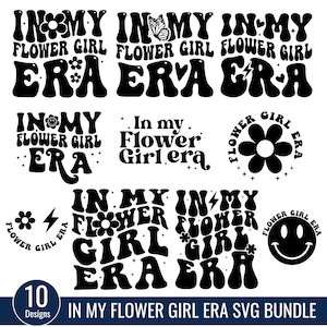 Pacote Svg da Era da Minha Florista, Presente para Menina Svg, Festa de Noiva Svg, Design de Camisa de Florista, Download Digital, Arquivos Cricut svg png