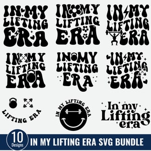 In My Lifting Era Svg Png, Workouts Svg, Fitness Svg, Fitness Mom, Fitness for Women, Retro Groovy Wavy, Muscle Mommy Png, Workout Svg