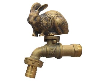 Brass Garden Tap Peacock Spigot Faucet Vintage Yard Water Home Decor - Etsy