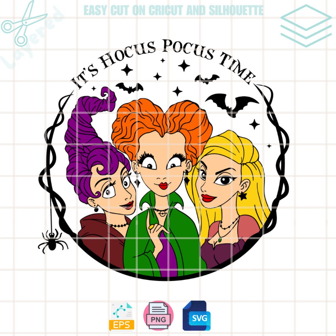 Its Hocus Pocus Time Svg, Halloween Svg, Spooky Season Svg, Trick or ...