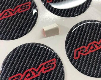 ホイールセンターハブキャップ用全サイズエポキシエンブレムレイズステッカー4枚セット。ノートパソコン、電話、自動車チューニング、リアバンパーに最適なギフトデカール。