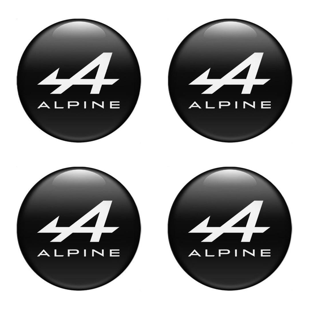 Alpinе Emblem Stickers: Epoxy Wheel Center Hub Caps (set of 4) - Etsy