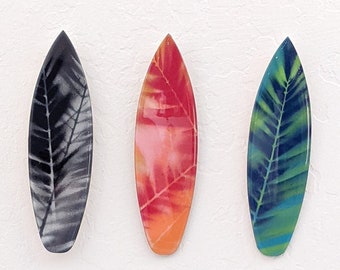 Set of 3 Surfboards - Surfboard Wall art - Surfboard Decor