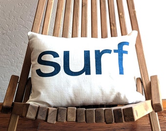 Surf pillow / Surf Decor / Surf Style / Beach Cottage / Beach House / Surf Style / Coastal Living / Tropical Decor / Surf Shack / Boho Beach