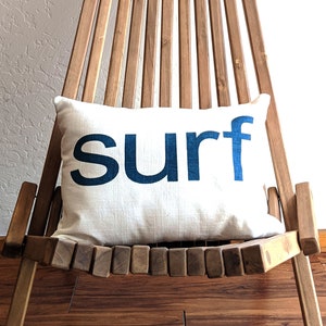 Surf pillow / Surf Decor / Surf Style / Beach Cottage / Beach House / Surf Style / Coastal Living / Tropical Decor / Surf Shack / Boho Beach