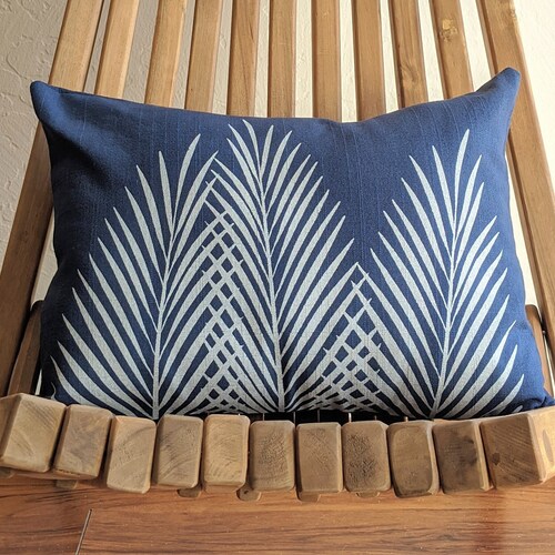 Navy and White Throw Pillow Tropical Decor Nautical Decor Etsy